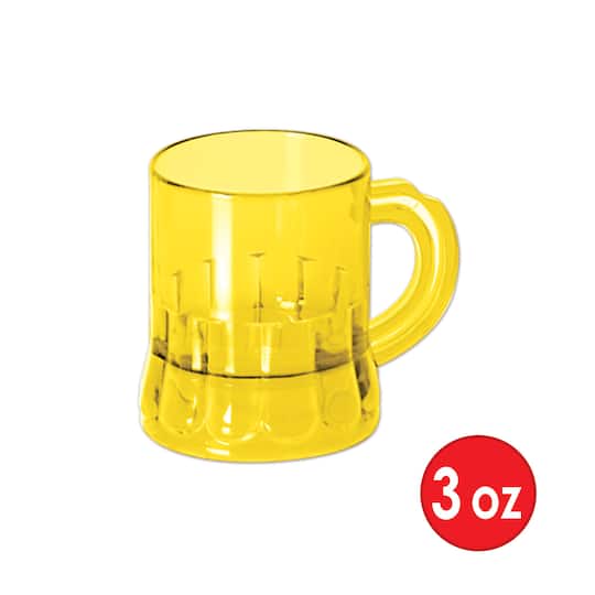 Beistle 3oz. Yellow Mug Shot Party Mugs, 6ct.